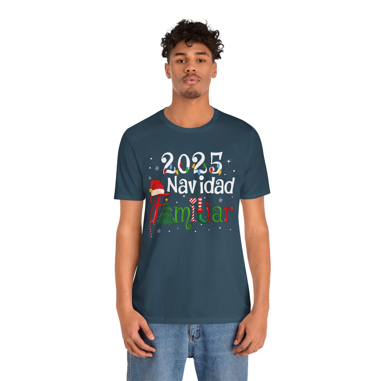 Navidad Familiar 2025 Shirt – Spanish Feliz Navidad Matching Holiday Tee