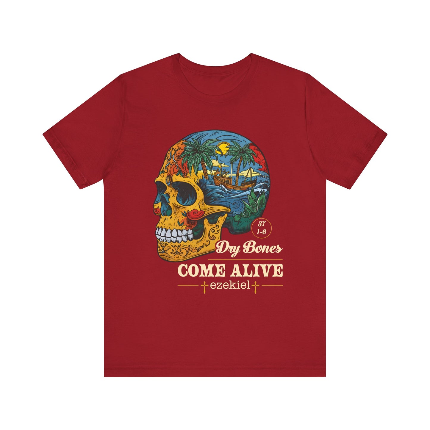 Dry Bones Come Alive Shirt – Christian Skull Ezekiel 37 Faith Graphic Tee