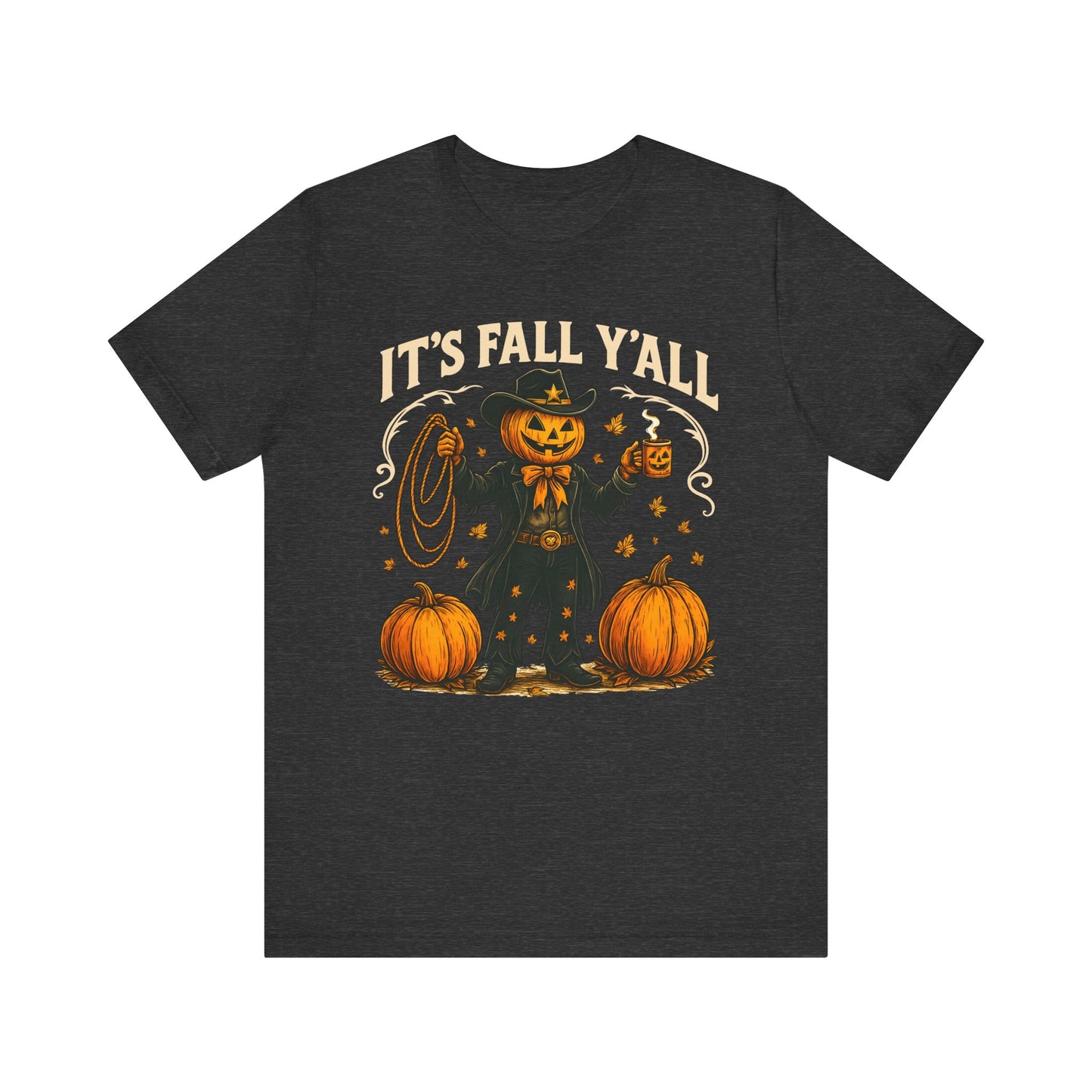 It’s Fall Y’all Shirt – Funny Pumpkin Cowboy Western Halloween Rodeo Tee