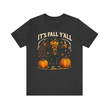 It’s Fall Y’all Shirt – Funny Pumpkin Cowboy Western Halloween Rodeo Tee