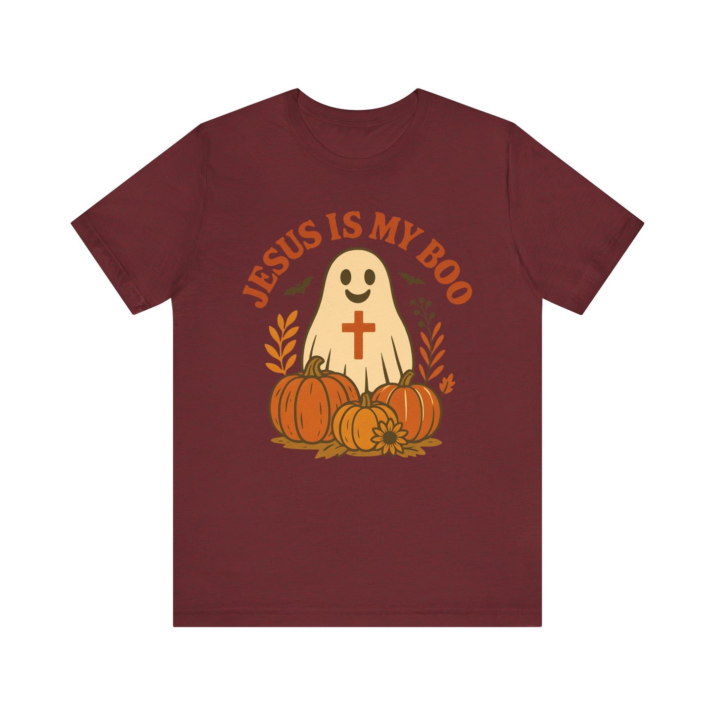 Jesus Is My Boo Shirt – Cute Christian Ghost Pumpkin Halloween Faith Tee