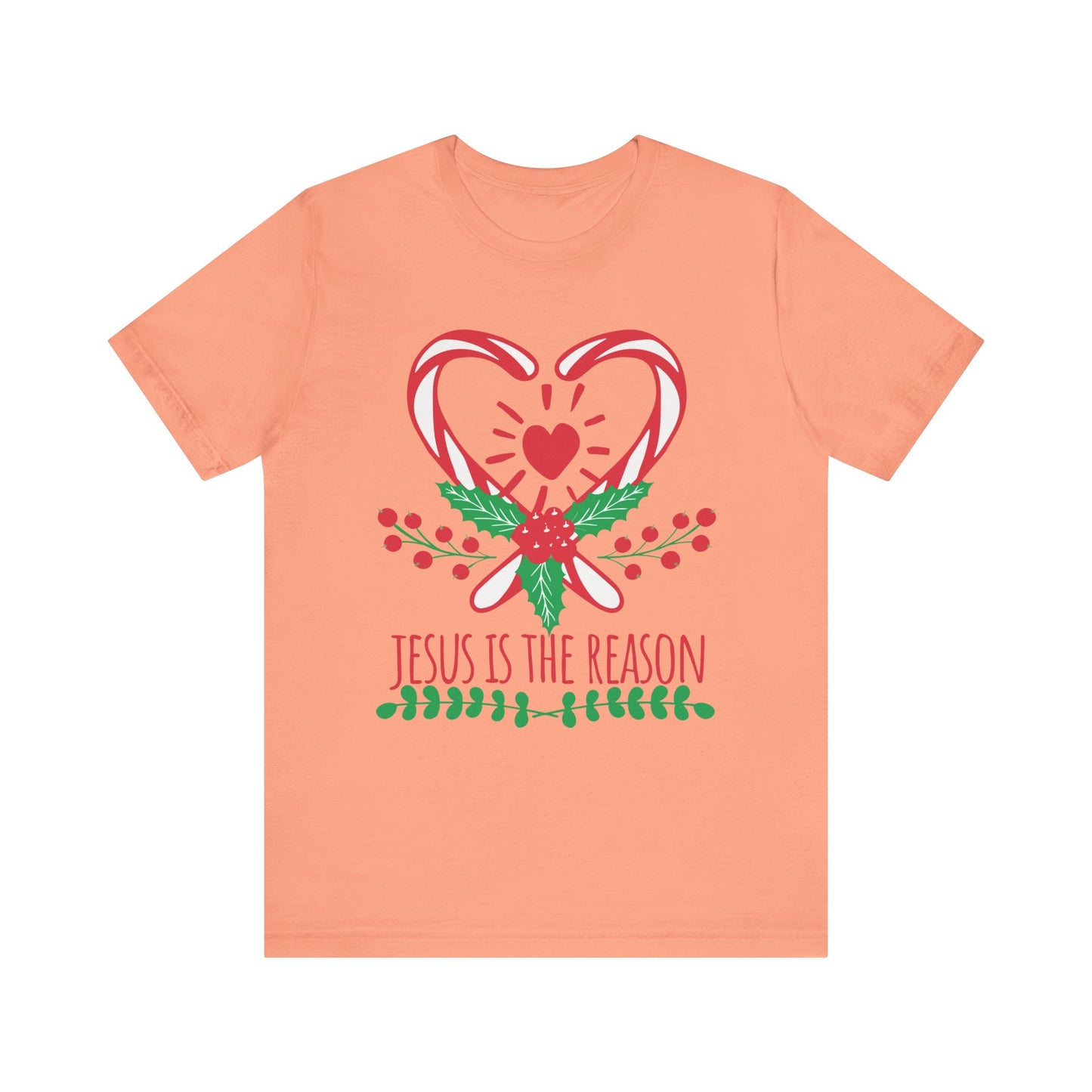 Candy Cane Jesus Shirt – Christian Christmas Pajama Tee, Cute Holiday Faith Top