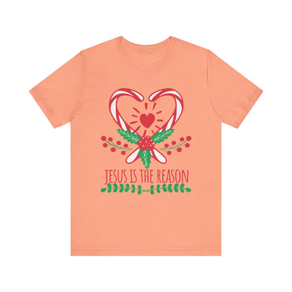 Candy Cane Jesus Shirt – Christian Christmas Pajama Tee, Cute Holiday Faith Top