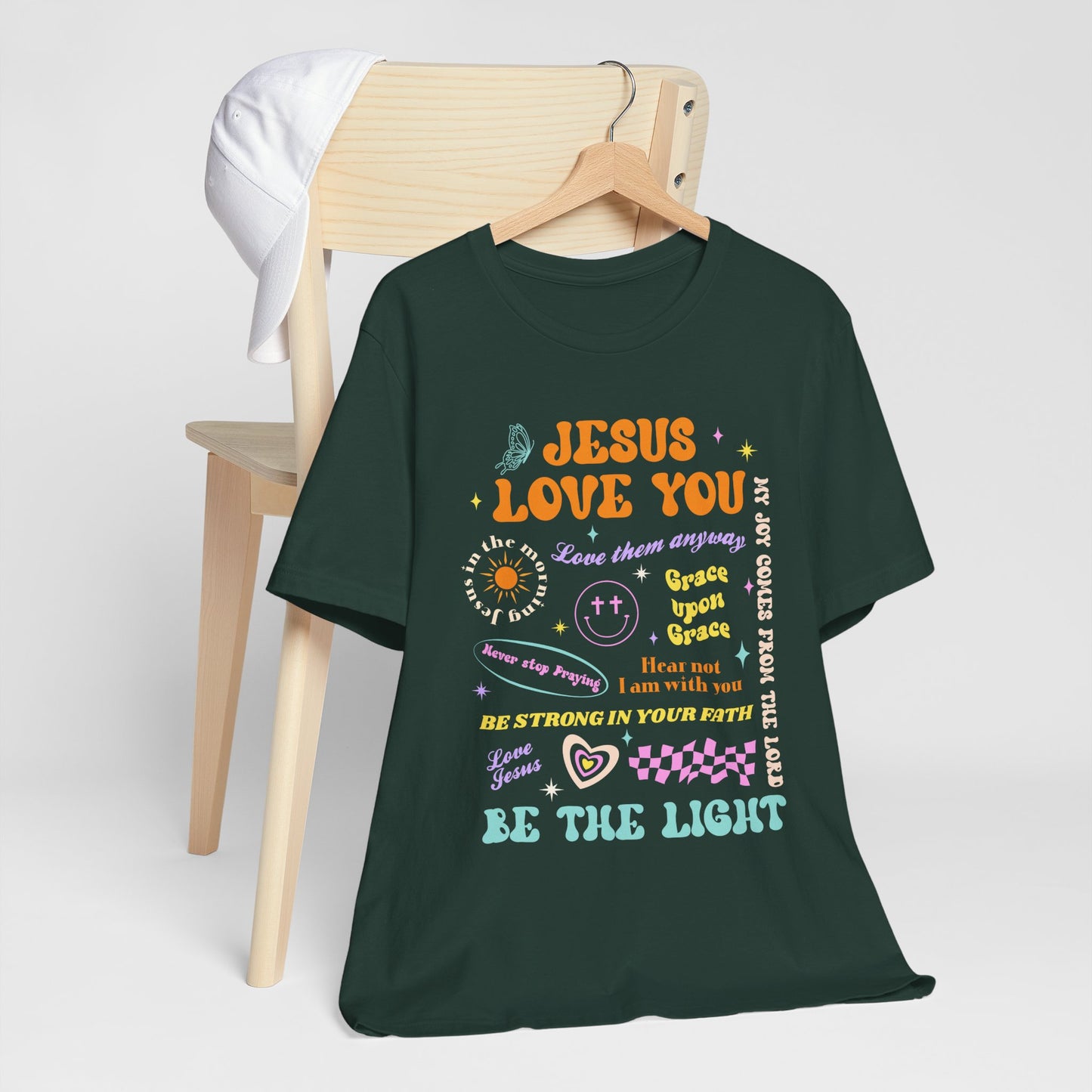 Jesus Loves You Shirt – Groovy Retro Christian Faith Encouragement Bible Tee