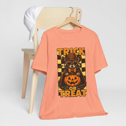 Trick or Treat Cowboy Raccoon Shirt – Cute Western Pumpkin Halloween Tee