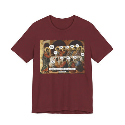 Sup with Jesus Shirt – Last Supper Meme Christian Apostles Funny Tee