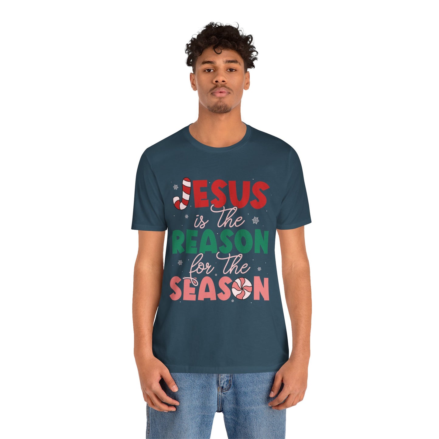Retro Christmas Jesus Shirt – Christian “Reason for the Season” Faith Holiday Tee