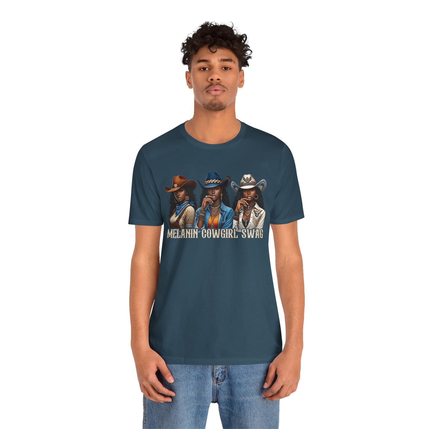 Melanin Cowgirl Swag Shirt – Black African American Western Tee