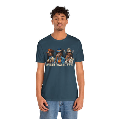 Melanin Cowgirl Swag Shirt – Black African American Western Tee
