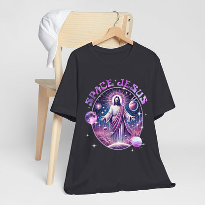Space Jesus Galaxy Shirt – Cosmic Christian Planet Faith Graphic Unisex Tee