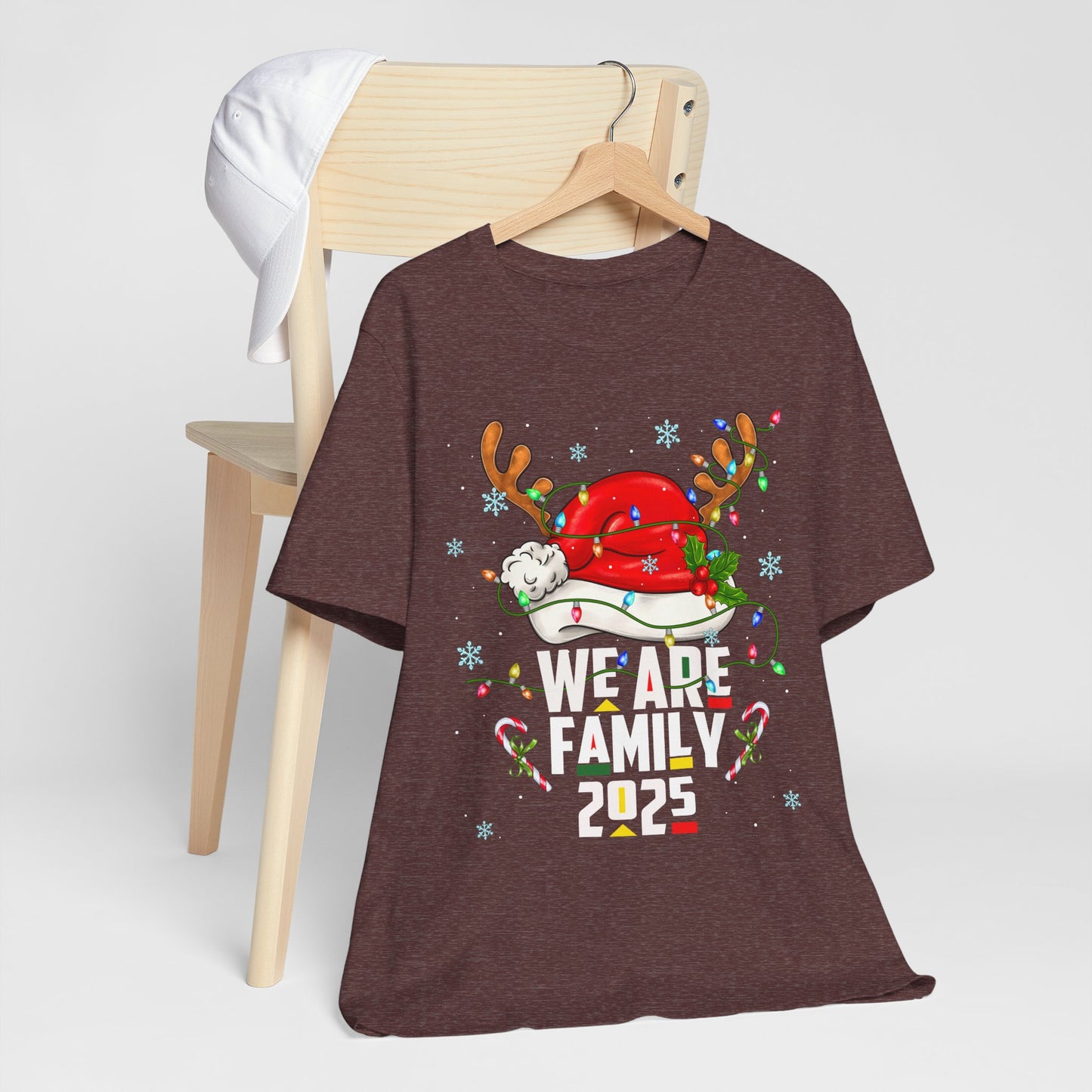 We Are Family 2025 Shirt – Afro Christmas Tree & Santa Matching Black Family Tee