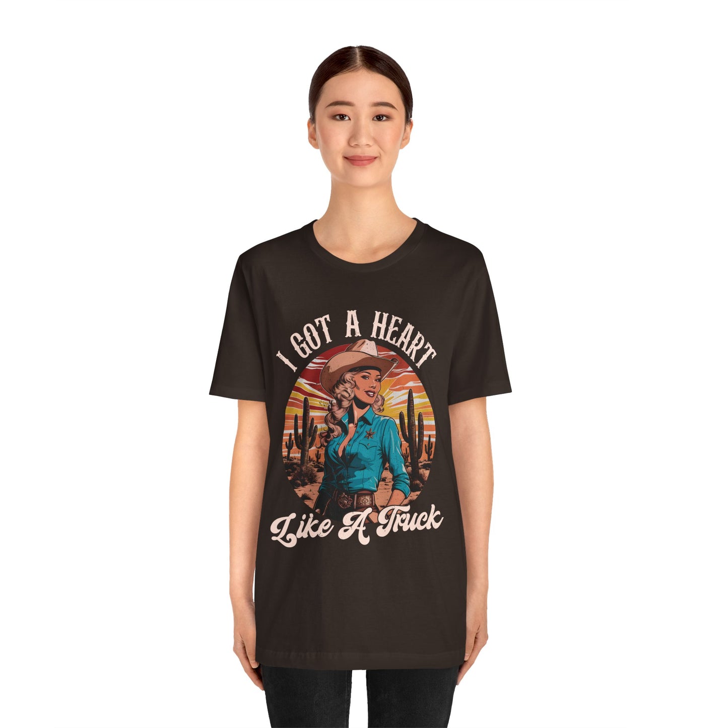 Heart Like A Truck Shirt – Christian Cowgirl Desert Western Rodeo Tee