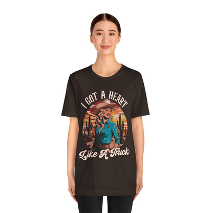 Heart Like A Truck Shirt – Christian Cowgirl Desert Western Rodeo Tee