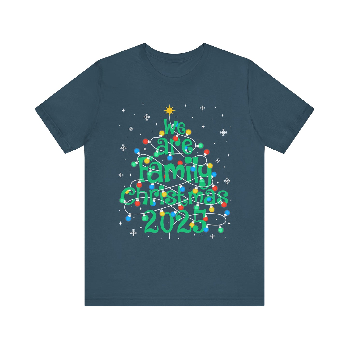 We Are Family Christmas 2025 Shirt – Matching Holiday Tree Lights Reunion Tee