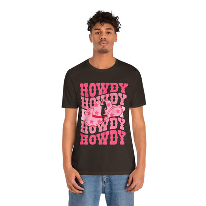 Howdy Pink Cowgirl Shirt – Disco Western Rodeo Country Girl Tee