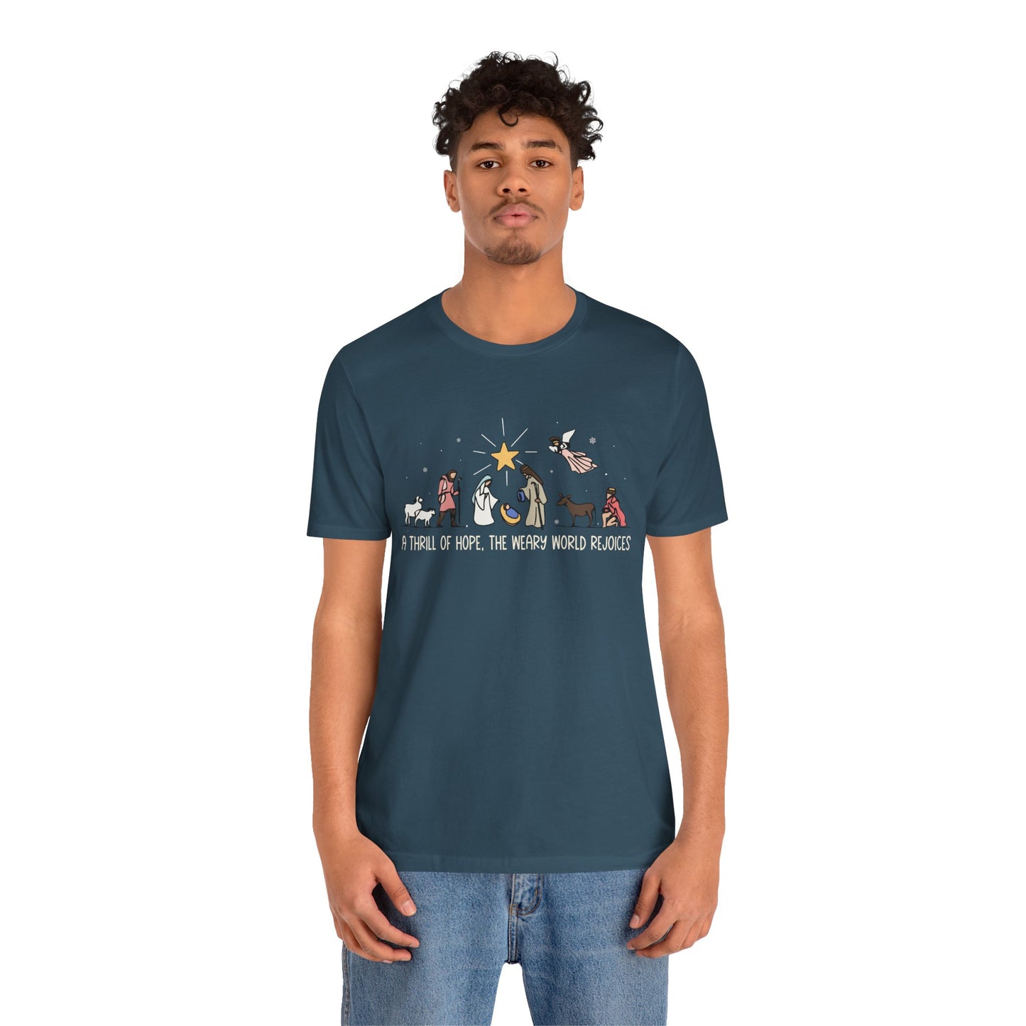 Thrill of Hope Shirt – Christian Christmas Tee, Faith-Filled Jesus Holiday Top