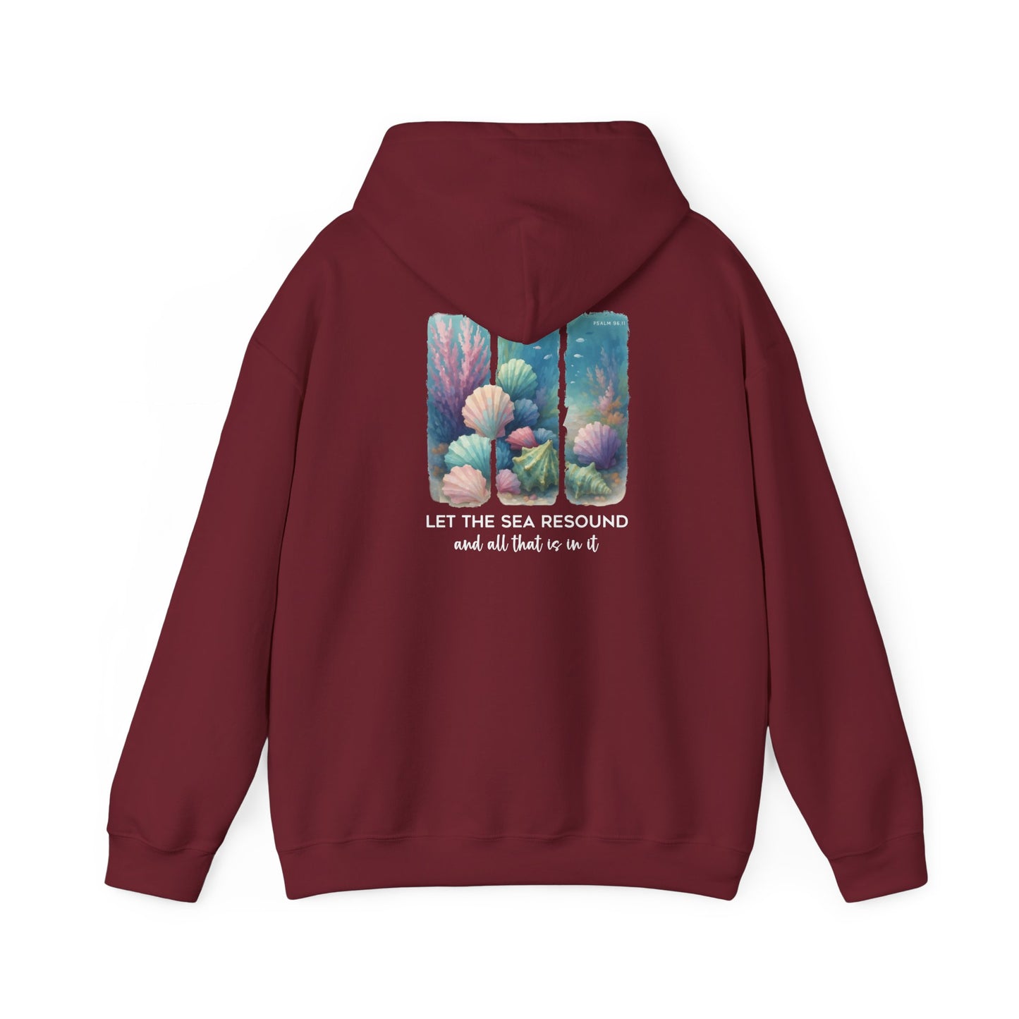 Let the Sea Resound Hoodie – Christian Ocean Bible Verse Summer Pullover