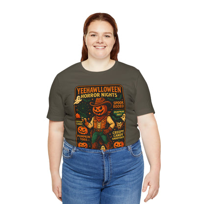 Yeehawlloween Shirt – Western Rodeo Halloween Carnival Cowgirl Cowboy Tee