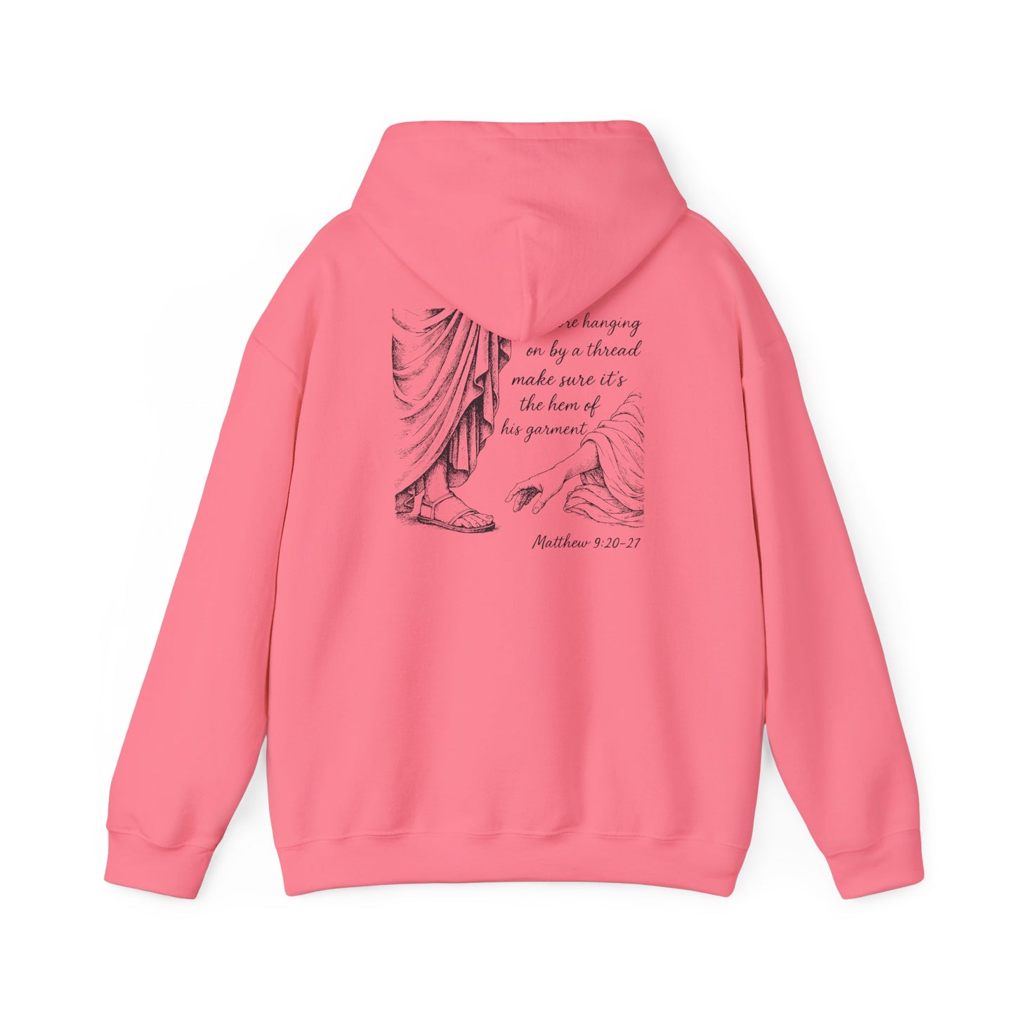 Hem of His Garment Hoodie – Matthew Bible Verse Christian Faith Pullover