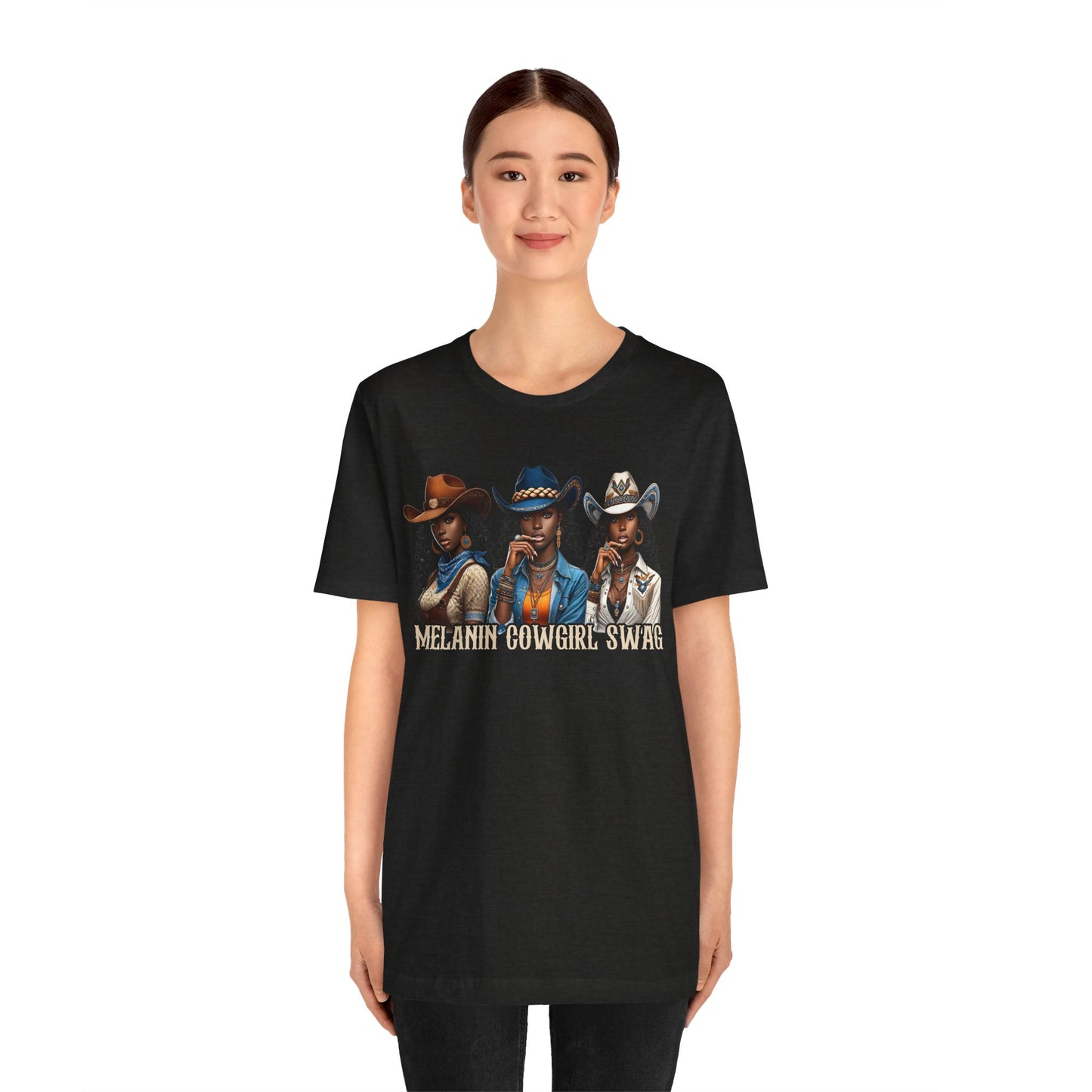 Melanin Cowgirl Swag Shirt – Black African American Western Tee
