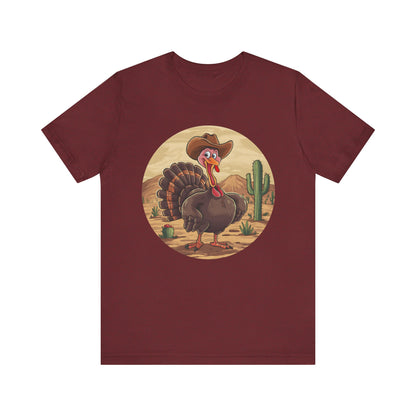 Western Thanksgiving Cowboy Turkey Shirt – Texas Desert Cowgirl Tee