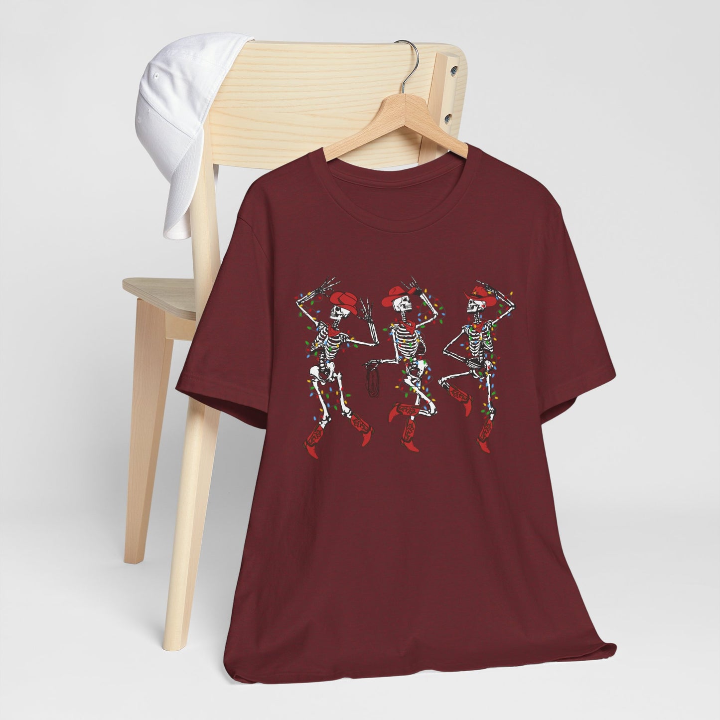 Spooky Christmas Skeleton Shirt – Funny Dancing Cowboy Western Holiday Tee