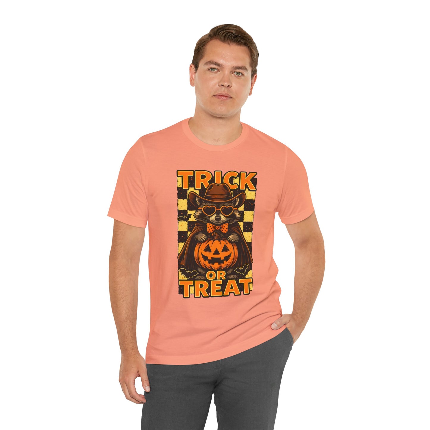 Trick or Treat Cowboy Raccoon Shirt – Cute Western Pumpkin Halloween Tee