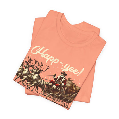 Happy Yeehaw Holidays Shirt – Funny Western Howdy Santa Christmas Tee