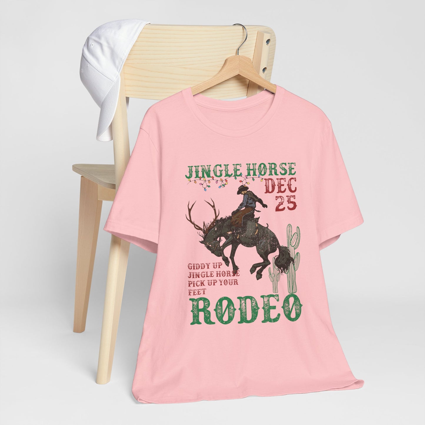Giddy Up Jingle Horse Shirt – Western Rodeo Howdy Christmas Holiday Tee