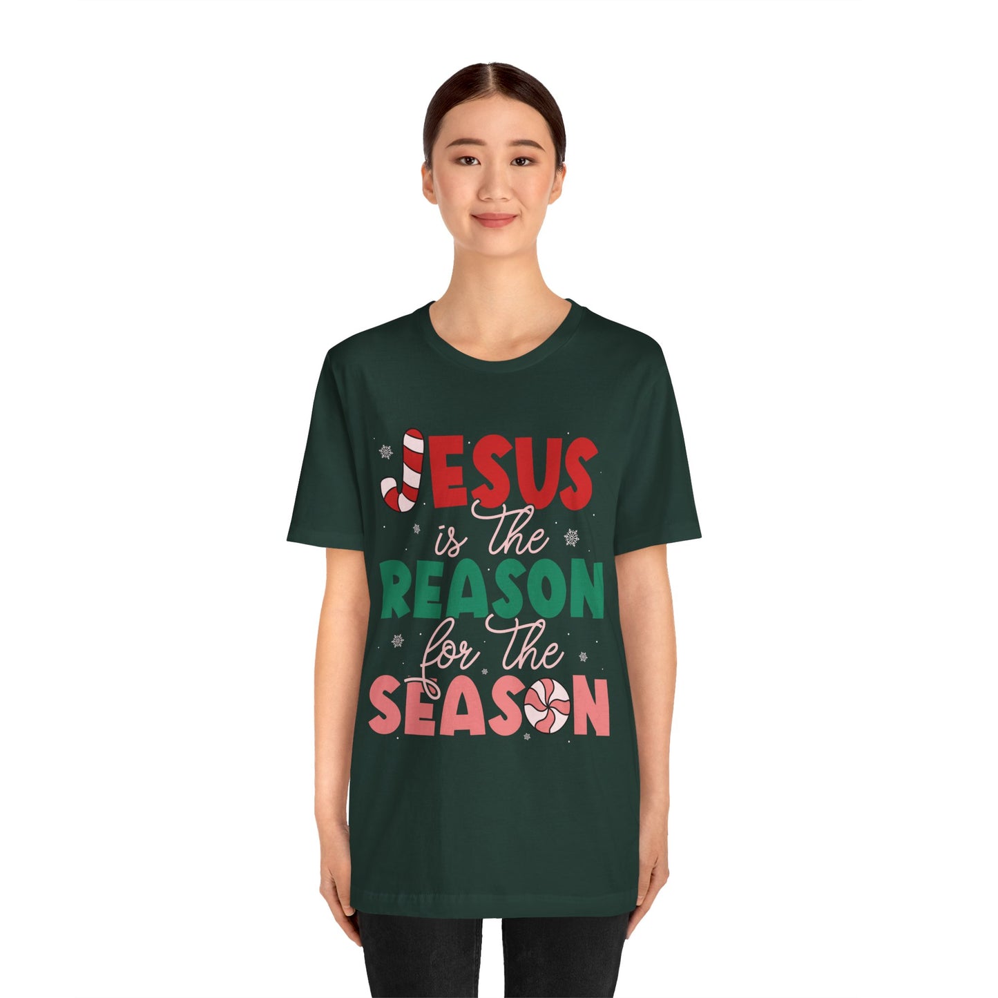 Retro Christmas Jesus Shirt – Christian “Reason for the Season” Faith Holiday Tee