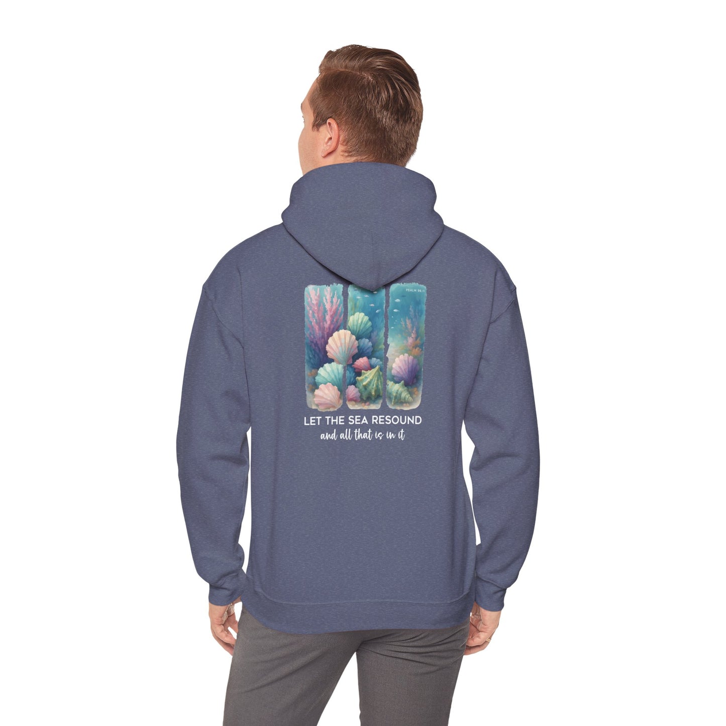 Let the Sea Resound Hoodie – Christian Ocean Bible Verse Summer Pullover