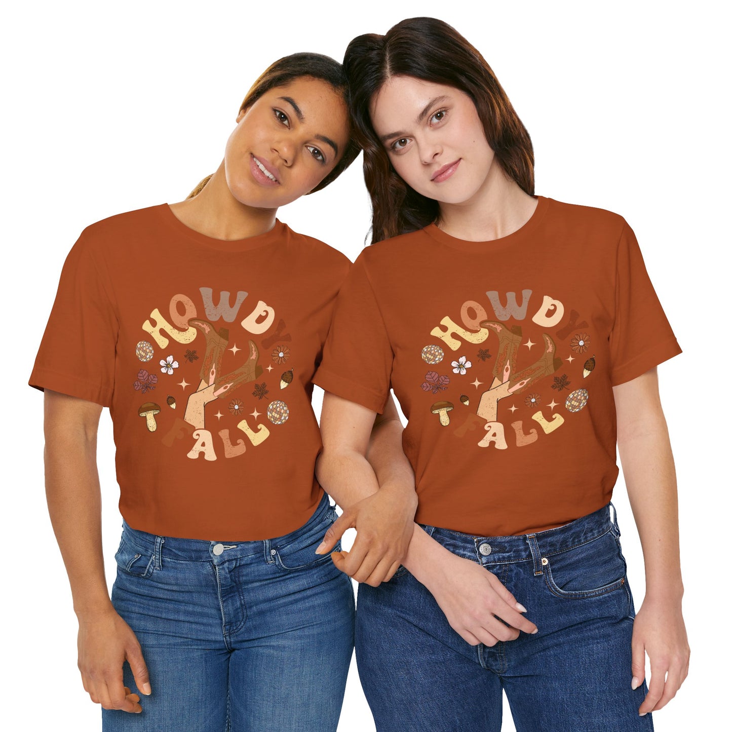 Retro Groovy Howdy Fall Shirt – Western Cowgirl Thanksgiving Rodeo Tee
