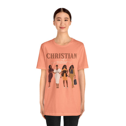 Christian Sister Melanin Shirt – Bold Black Woman of God Faith Graphic Tee