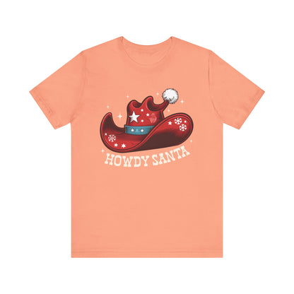 Howdy Santa Shirt – Funny Cowboy Claus Western Christmas Holiday Pajama Tee