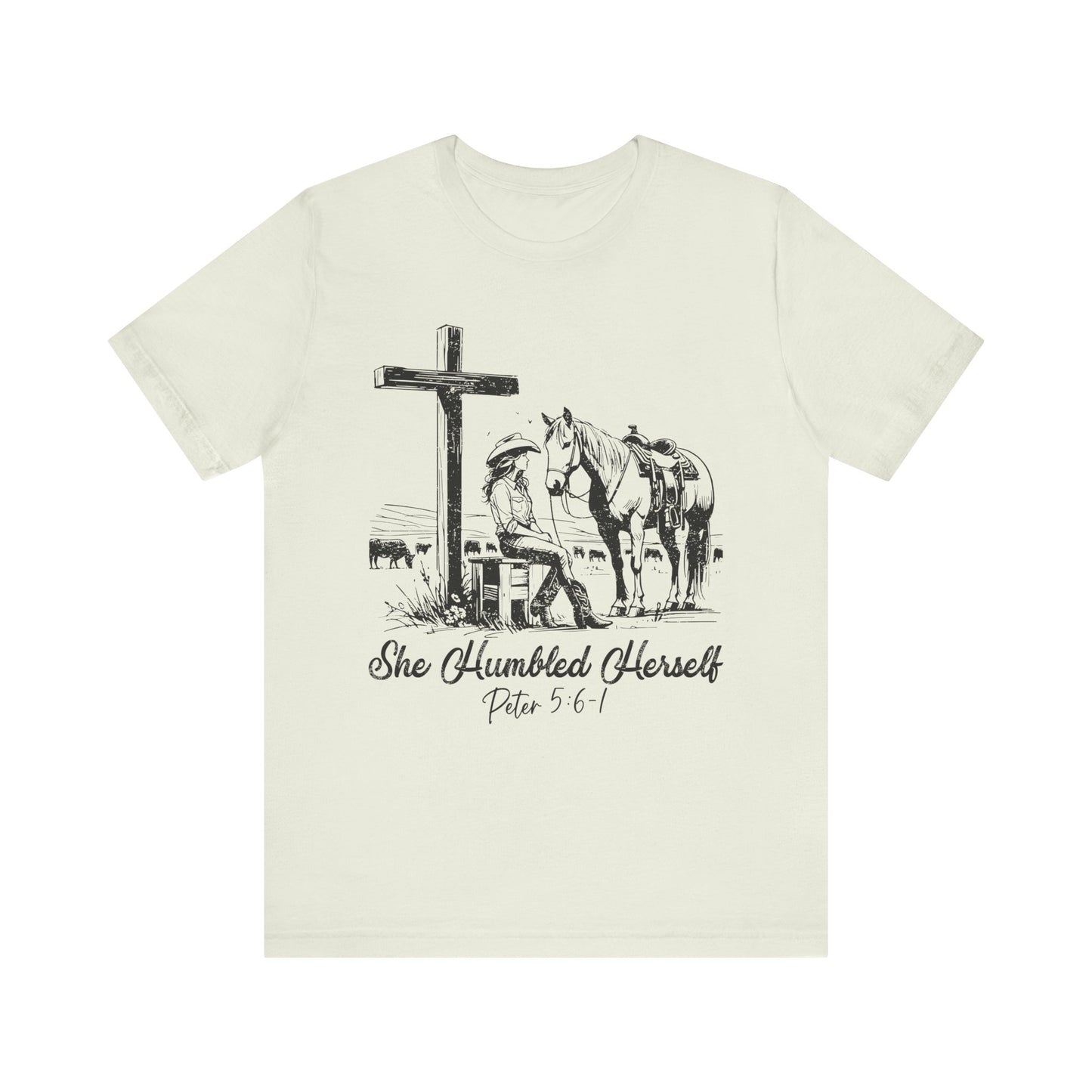 She Humbled Herself Shirt – Christian Faith Western Rodeo Country Tee