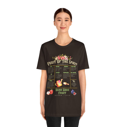 Fruit of the Spirit Shirt – Christian Galatians 5:22-23 Bible Verse Faith Tee