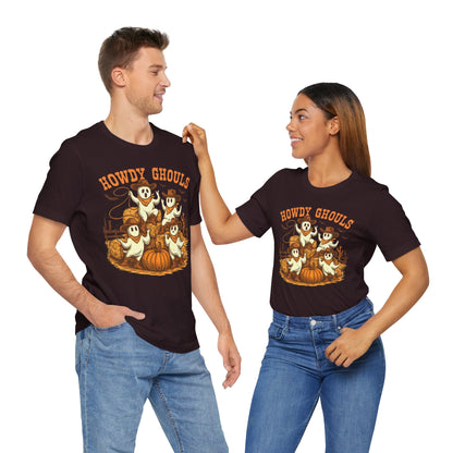 Howdy Ghouls Shirt – Cute Ghost Cowboy Halloween Tee, Western Rodeo Texas Fall Outfit