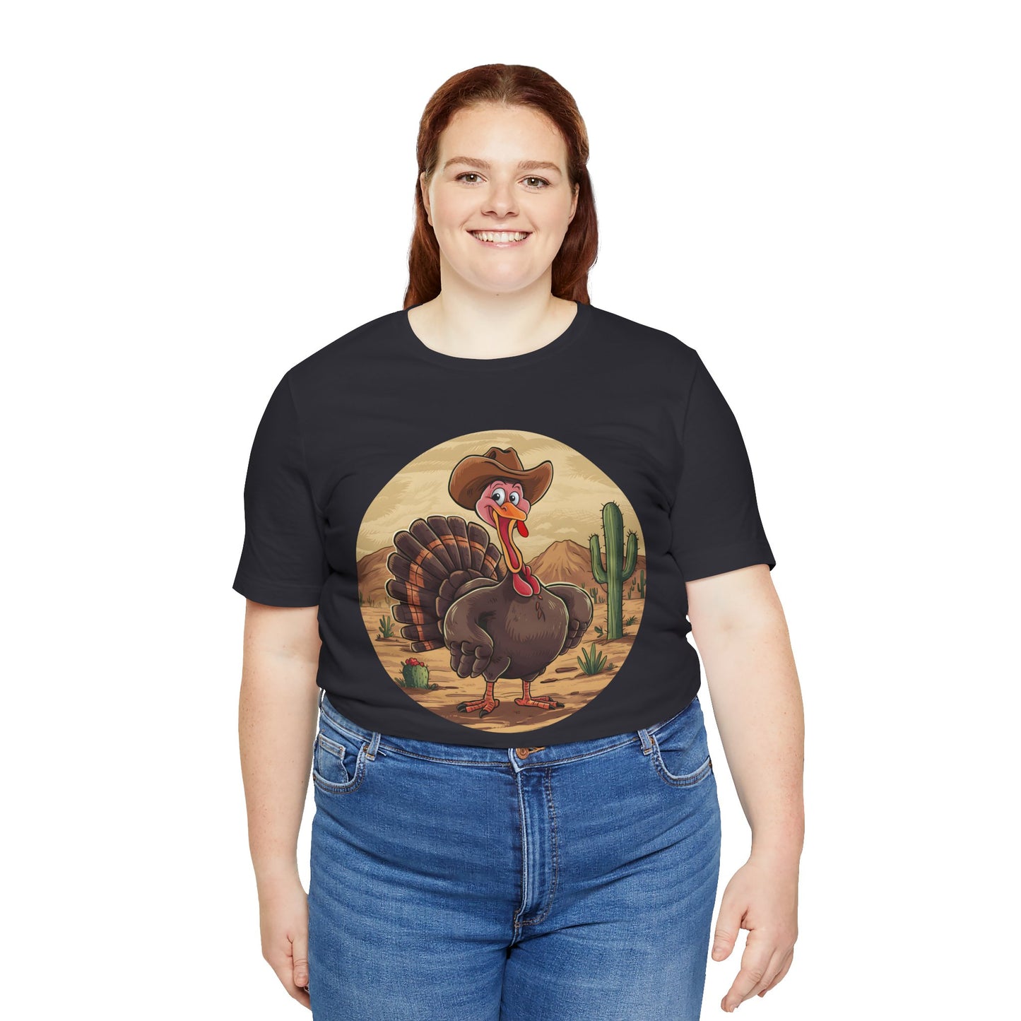 Western Thanksgiving Cowboy Turkey Shirt – Texas Desert Cowgirl Tee