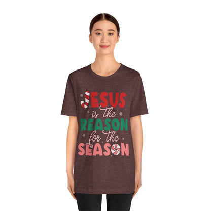 Retro Christmas Jesus Shirt – Christian “Reason for the Season” Faith Holiday Tee