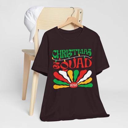 Christmas Squad 2025 Shirt – Retro Groovy Matching Holiday Group Tee