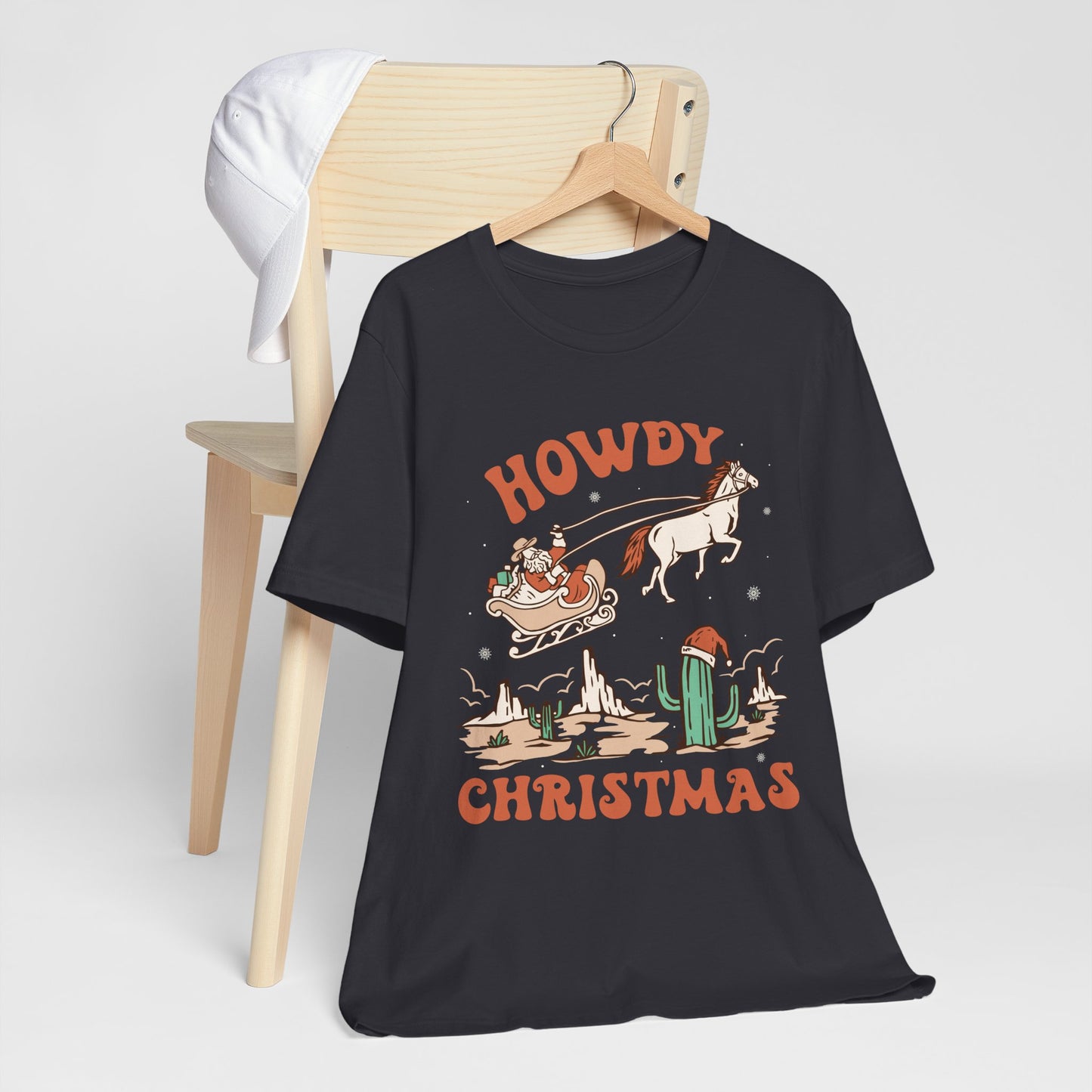 Howdy Christmas Shirt – Vintage Cowboy Santa on Horse Retro Western Holiday Tee