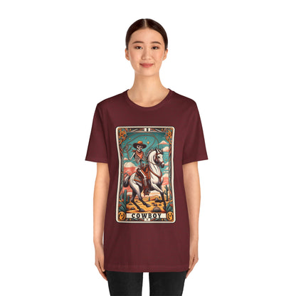 Cowboy Skeleton Tarot Card Shirt – Western Howdy Texas Rodeo Tee