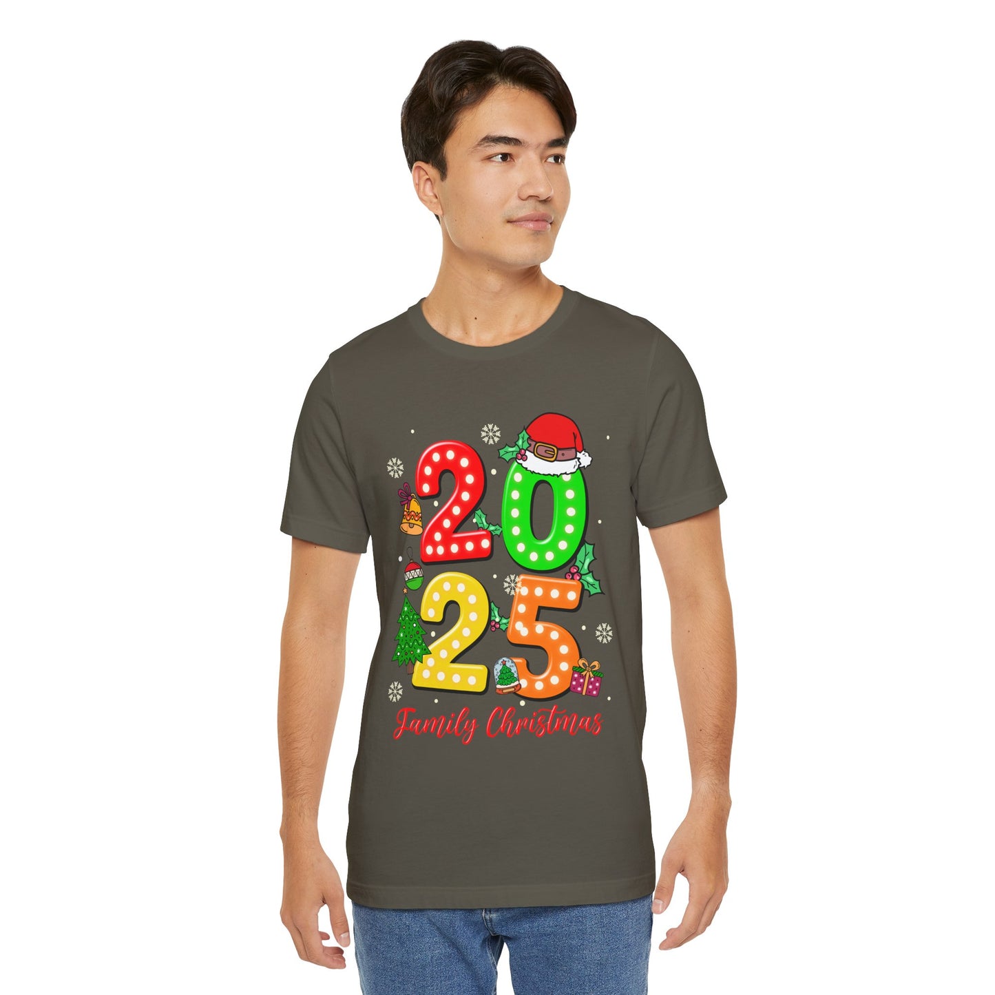 2025 Family Christmas Shirt – Cute Matching Holiday Lights Group Tee