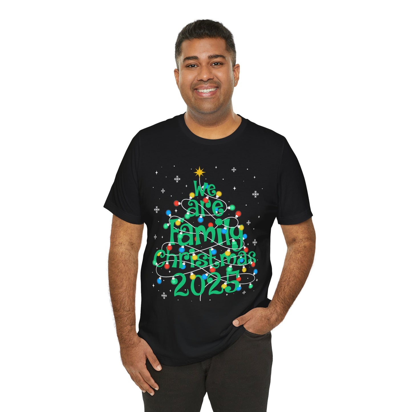 We Are Family Christmas 2025 Shirt – Matching Holiday Tree Lights Reunion Tee
