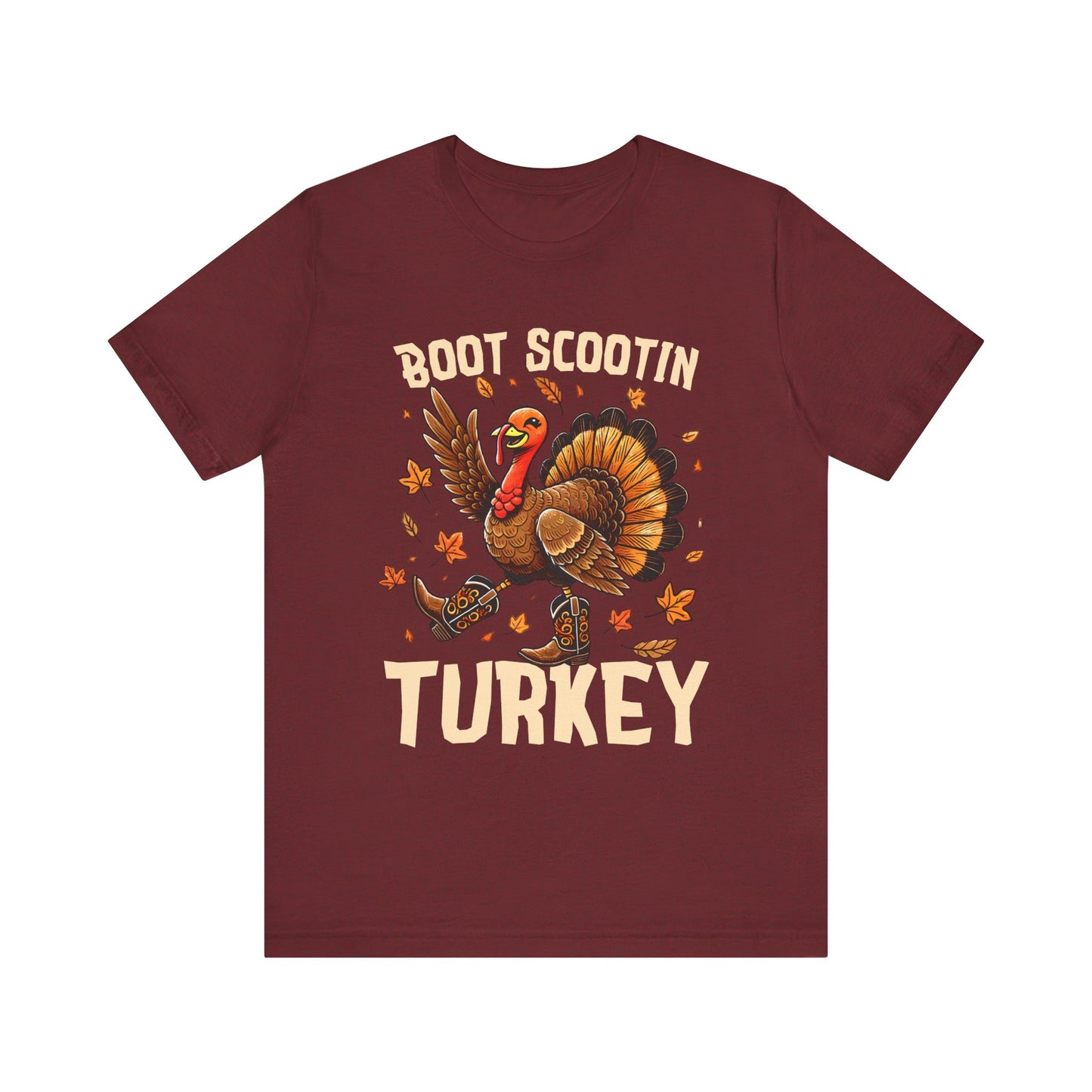 Boot Scootin’ Turkey Shirt – Funny Western Cowboy Thanksgiving Rodeo Tee
