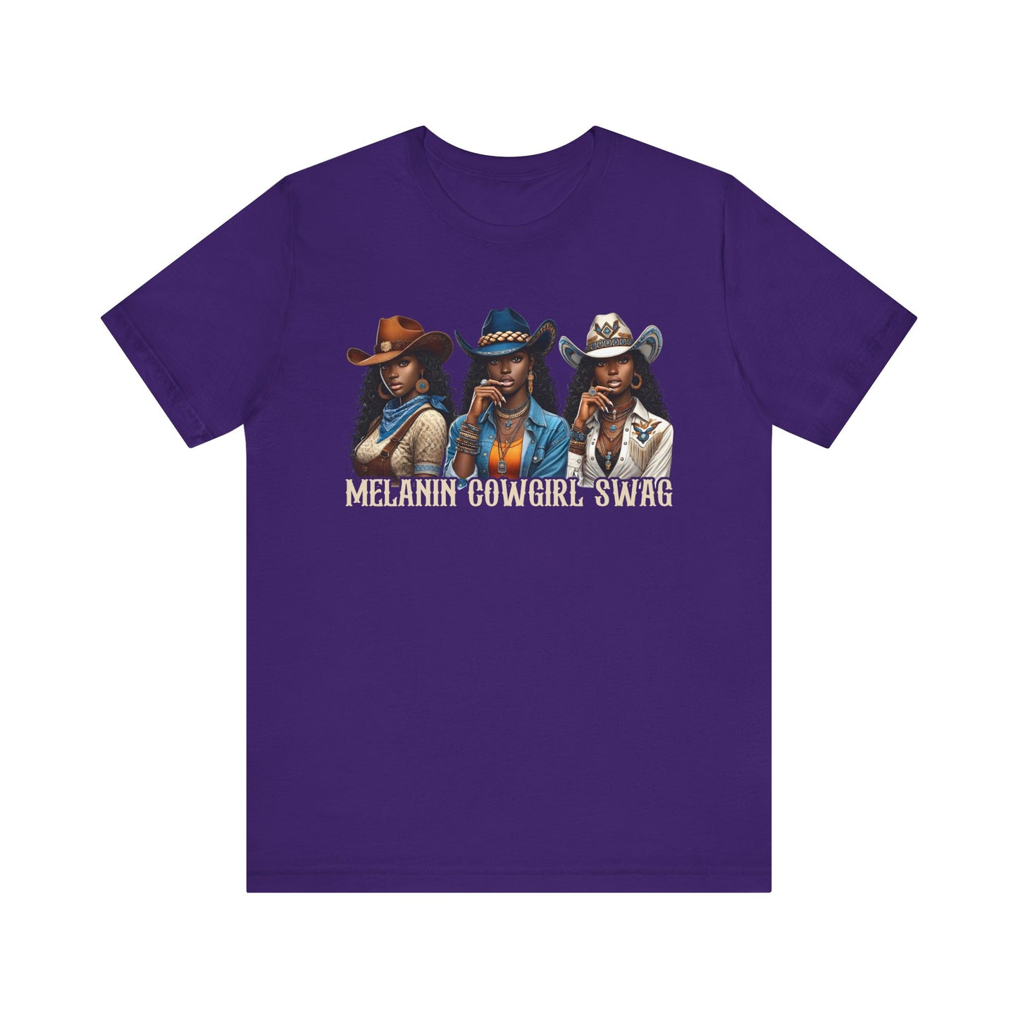 Melanin Cowgirl Swag Shirt – Black African American Western Tee