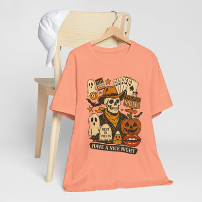 Have A Nice Night Shirt – Spooky Cowboy Skeleton Western Halloween Tee