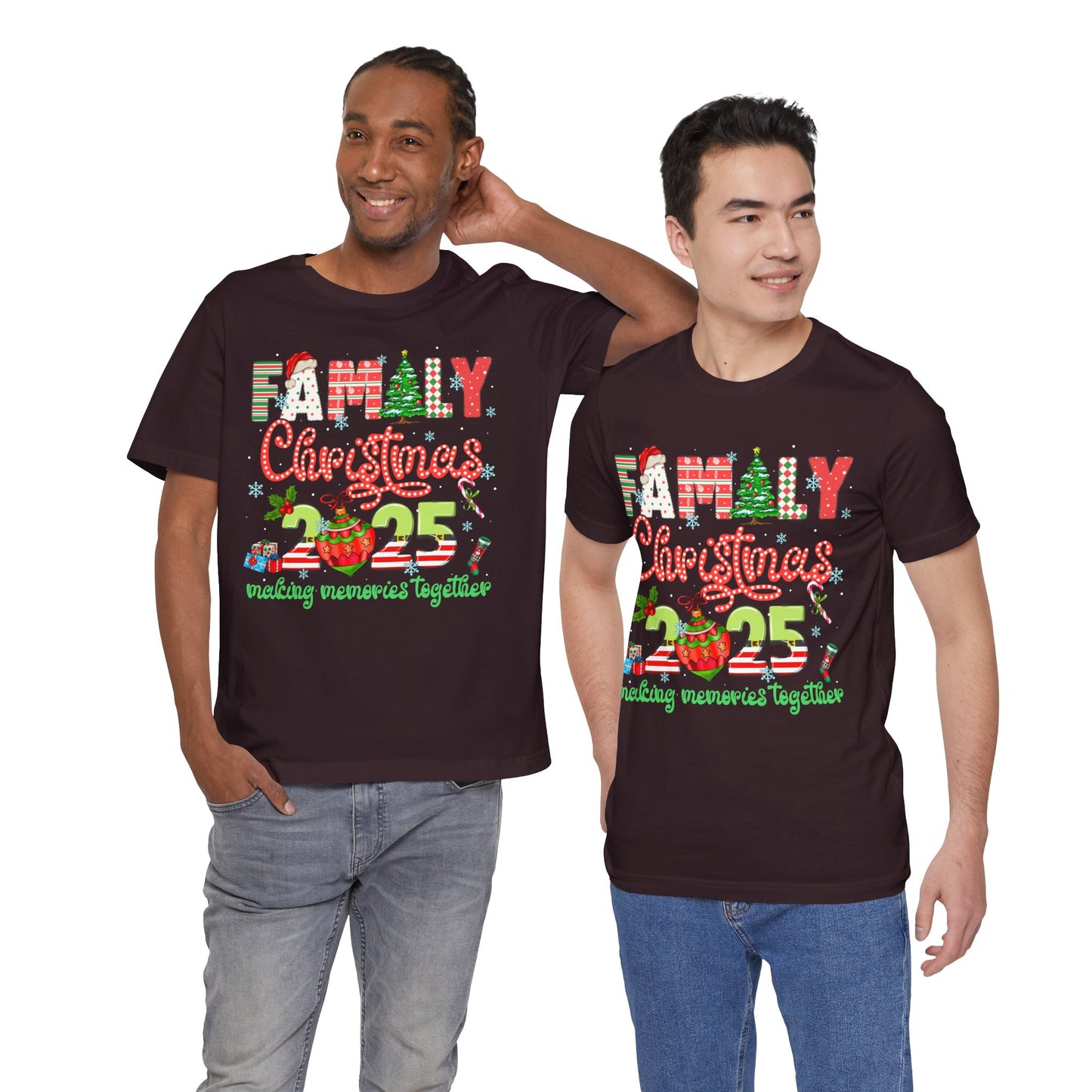 Family Christmas 2025 Matching Shirt – Festive Holiday Lights Ornament Tee