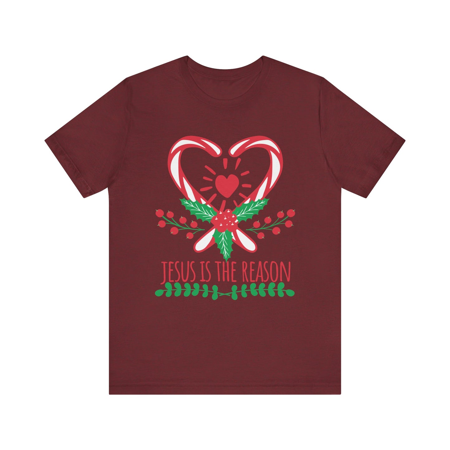 Candy Cane Jesus Shirt – Christian Christmas Pajama Tee, Cute Holiday Faith Top