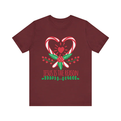 Candy Cane Jesus Shirt – Christian Christmas Pajama Tee, Cute Holiday Faith Top